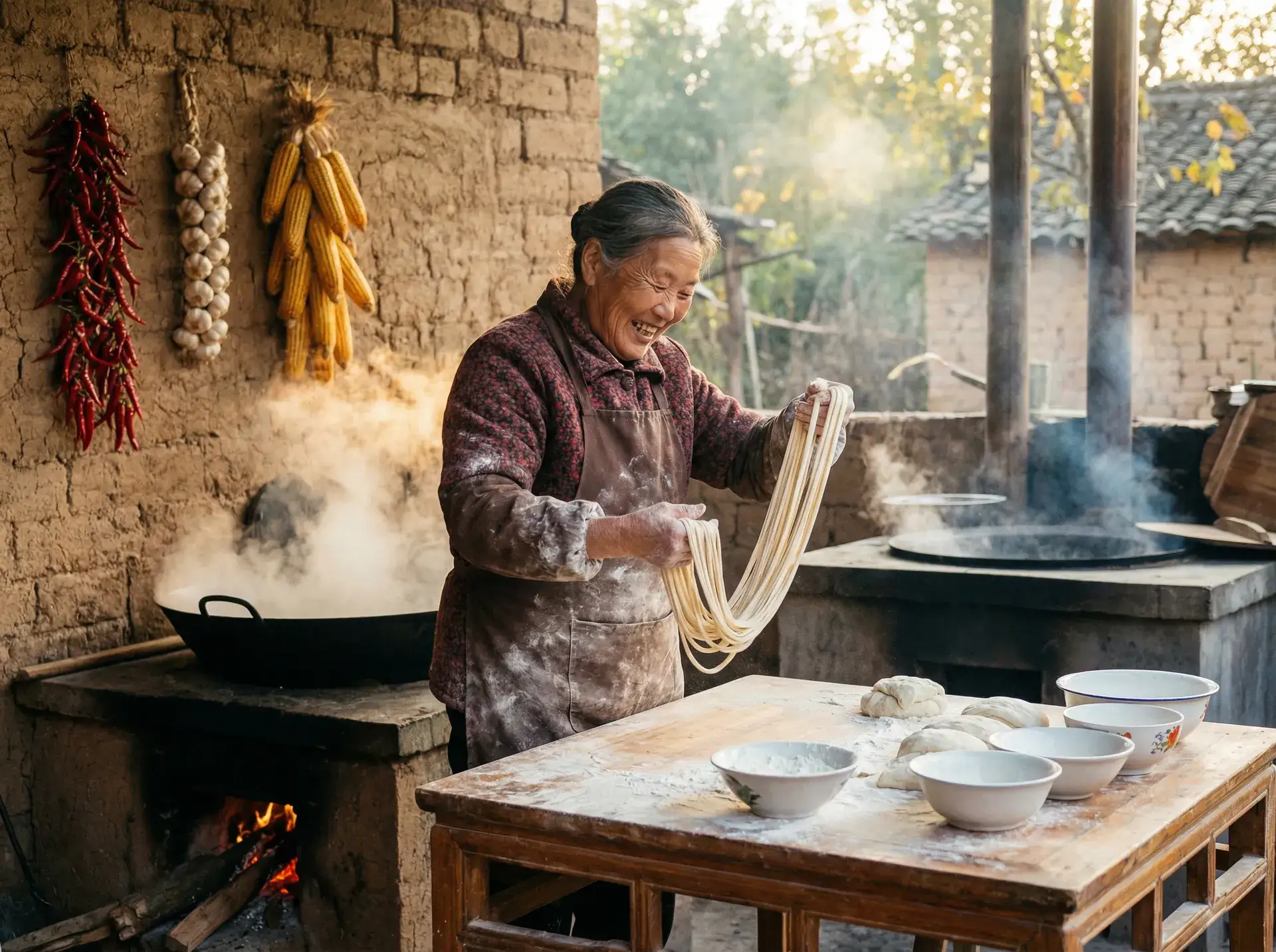 农家大嫂手擀面 - 丰满的女邻居在线观看潦草影院 乡村美食